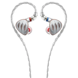 FiiO FH5s (Silver / Srebrny) -  Półotwarte słuchawki IEM - Raty 20x0% - Darmowa dostawa od 50 zł - PayPo - Leasing - Odsłuchy Konin - Specjalna oferta!