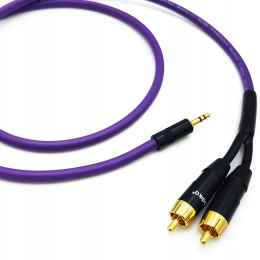 Melodika Purple Rain MDMJ2R30 - 3.0m - Mini Jack 3.5mm - 2xRCA - Raty 20x0% - Darmowa dostawa od 50 zł - PayPo - Leasing - Odsłuchy Konin - Specjalna oferta!
