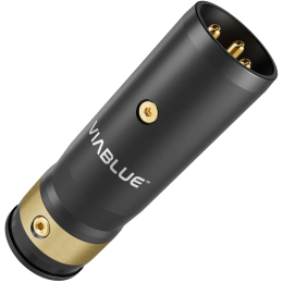 VIABLUE T8 XLR XL Plug (Black) - Wtyk XLR męski (25 szt.)