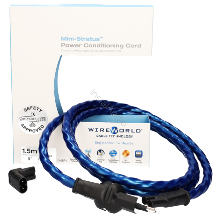 Wireworld Mini-Stratus v2 Power Conditioning Cord - 1.5m - (MSPV2-1.5M) - Przewód Zasilający - Raty 0% - Specjalne Kody Rabatowe - Instal Audio Konin