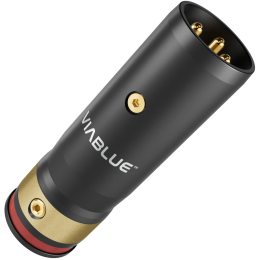 VIABLUE T8 XLR XL Plug (Red) - Wtyk XLR męski (1 szt.)