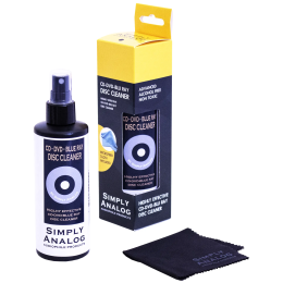 Simply Analog CD DVD Bluray Cleaner (200ml) - Płyn do Czyszczenia Płyt CD, DVD i Blu-ray (W Zestawie Mikrofibra) - Raty 20x0% - Darmowa dostawa od 50 zł - PayPo - Leasing - Odsłuchy Konin - Specjalna oferta!