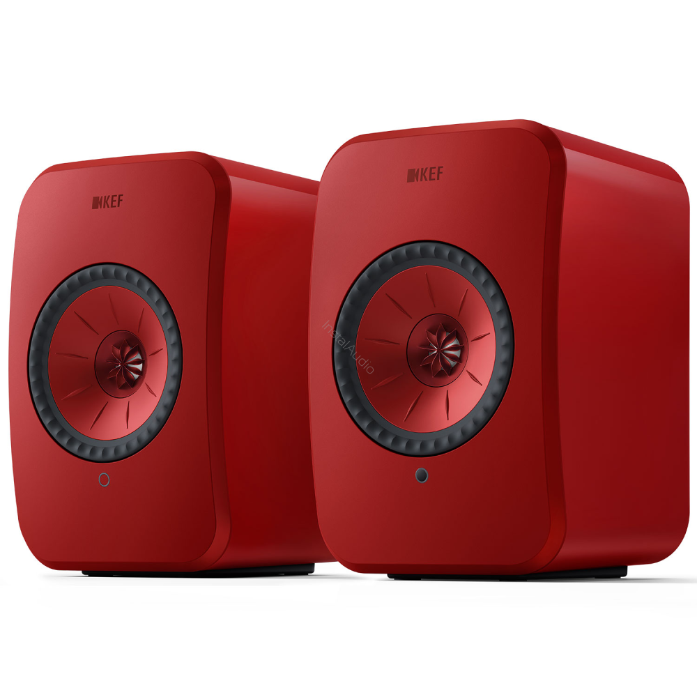 KEF LSX II Lava Red - Aktywne kolumny podstawkowe