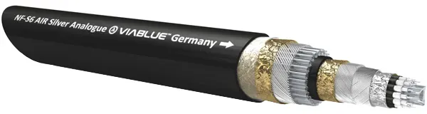 Das NF-S6 Air Silver Analogkabel von VIABLUE™ erfügt über eine Luftisolation und ist mit vier verdrillten, versilberten Leitern ausgestattet, die für eine optimale Übertragungsqualität und eine hohe Klangtreue sorgen.