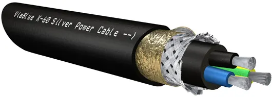 The X-25 Silver power cable from VIABLUE™ features conductors made of silver-plated OFC copper for optimal signal transmission.