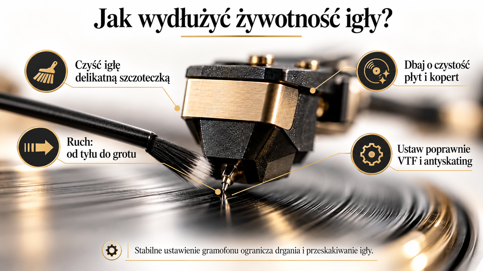 Kiedy wymienić igłę w gramofonie – żywotność i zużycie igły gramofonowej