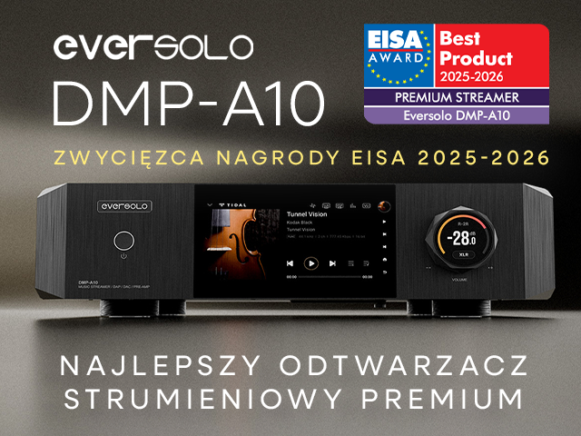 EverSolo DMP-A10 zdobywa nagrodę EISA 2025-2026 jako najlepszy Odtwarzacz Strumieniowy klasy Premium na rynku