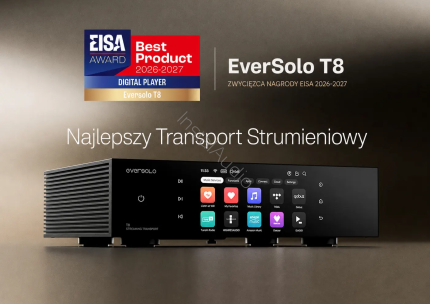 EverSolo T8 zdobywa nagrodę EISA 2026-2027 jako Najlepszy Transport Strumieniowy