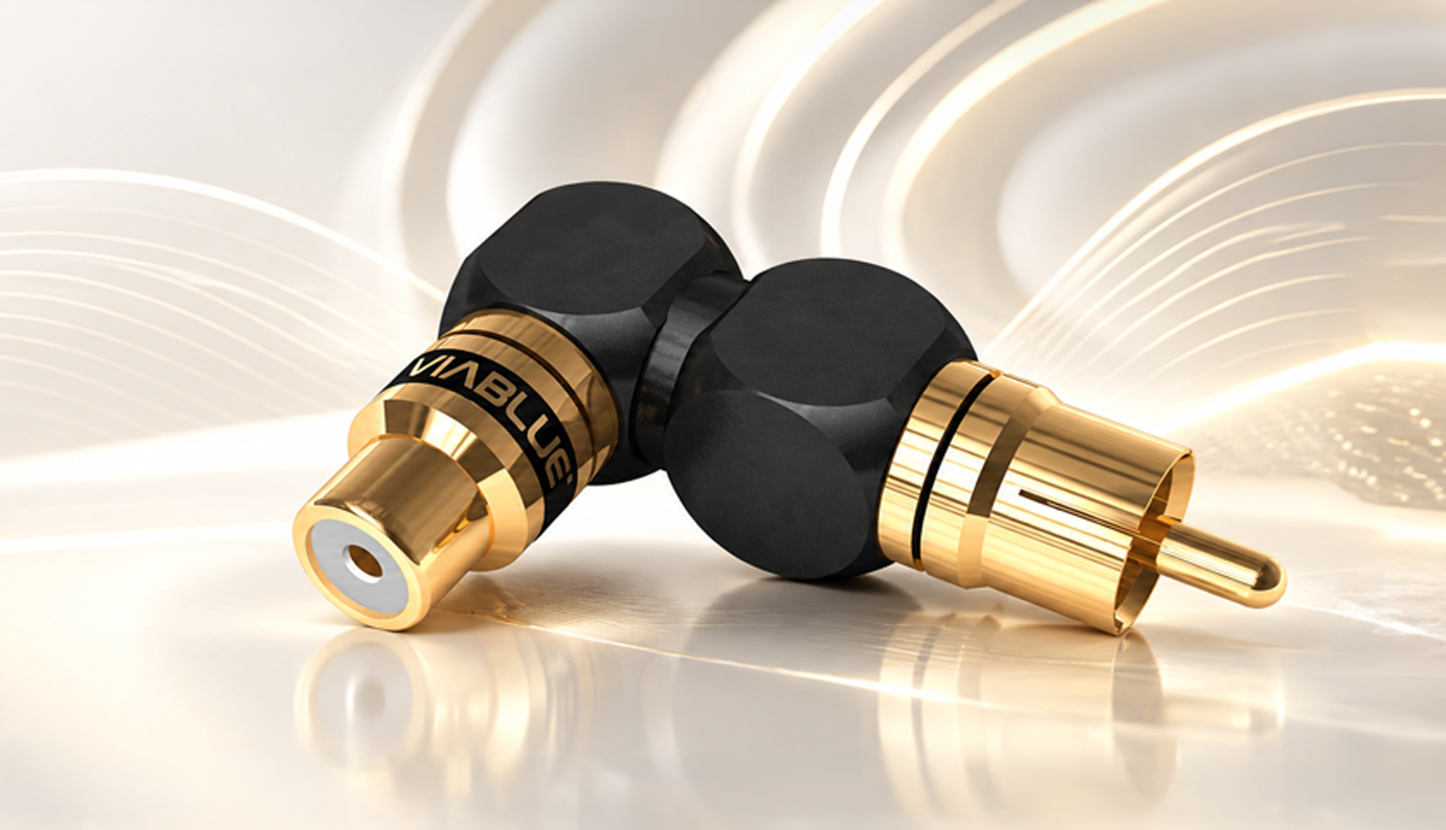 VIABLUE XS RCA Adapters 90° XL