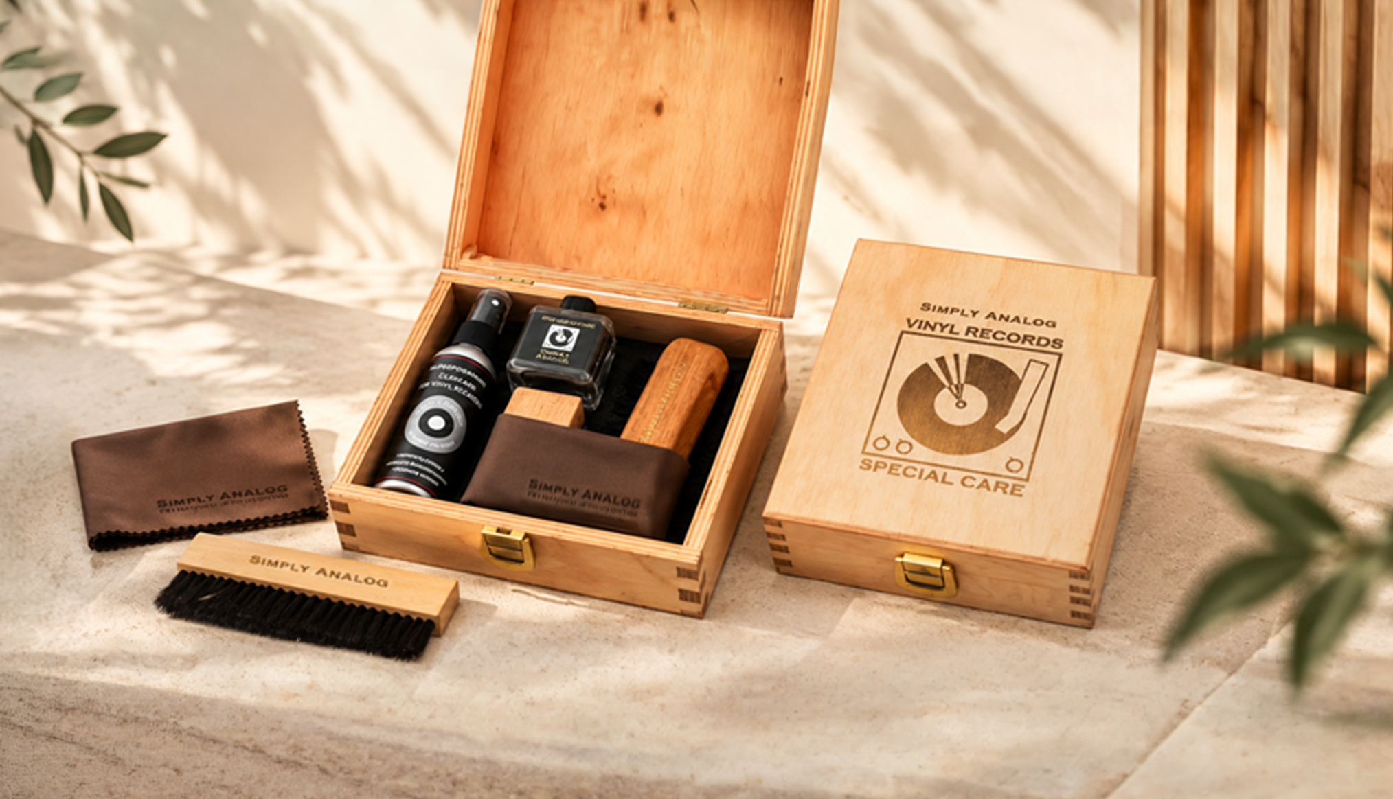 Simply Analog Wooden Cleaning Boxset